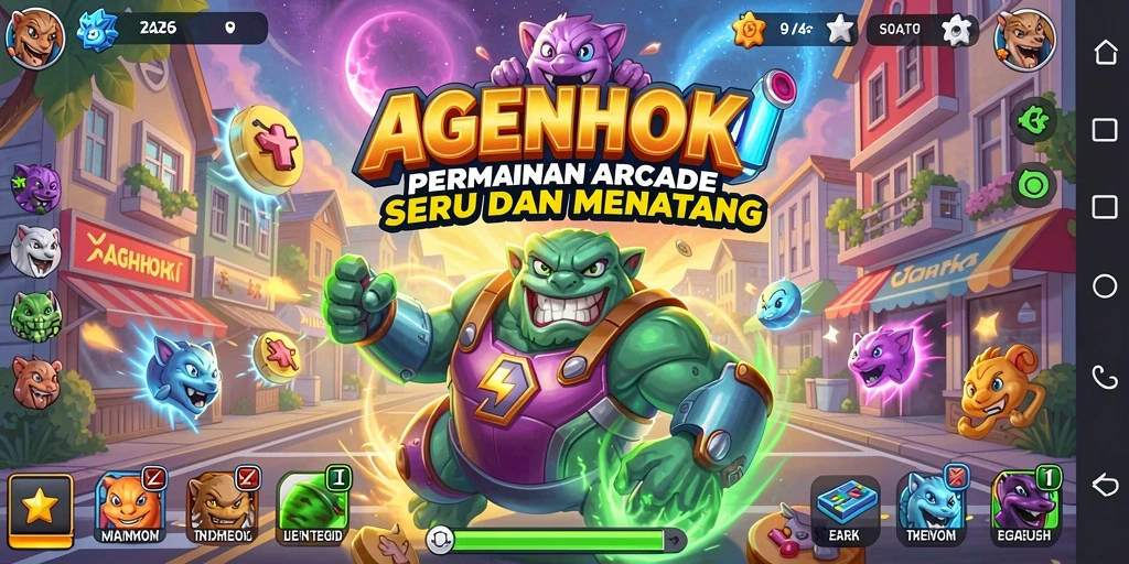 Screenshot gameplay AGENHOKI menunjukkan aksi seru dan tantangan yang menarik.