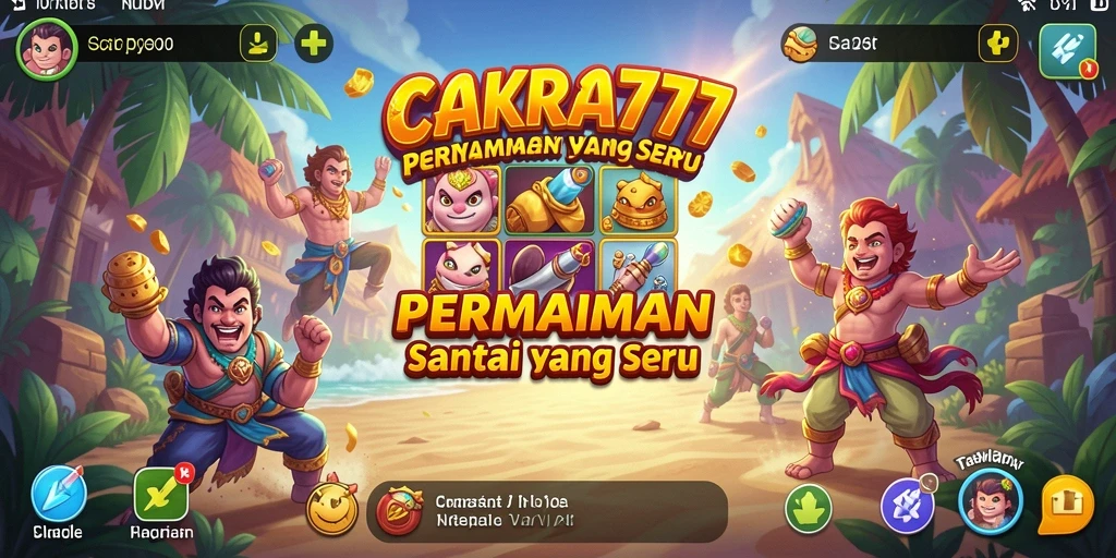 Screenshot menunjukkan gameplay menarik dan santai dari CAKRA777.