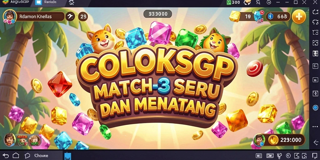 Tampilan gameplay seru dalam COLOKSGP yang penuh warna.