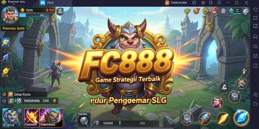 Screenshot FC888 menunjukkan aksi pertempuran strategis yang intens.