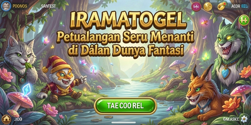 Tampilan gameplay penuh petualangan dalam IRAMATOGEL