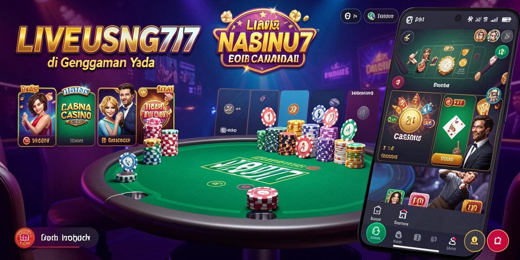 Screenshot gameplay Live Casino NABUNG77 yang menarik dan interaktif.