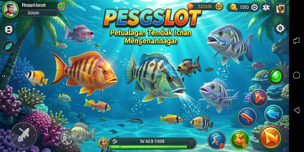 Gameplay seru menembak ikan di PESGSLOT.