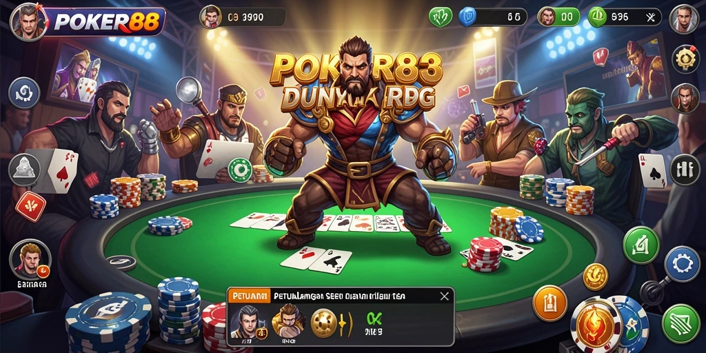 Tangkapan layar gameplay POKER88 menunjukkan aksi seru dalam petualangan RPG.