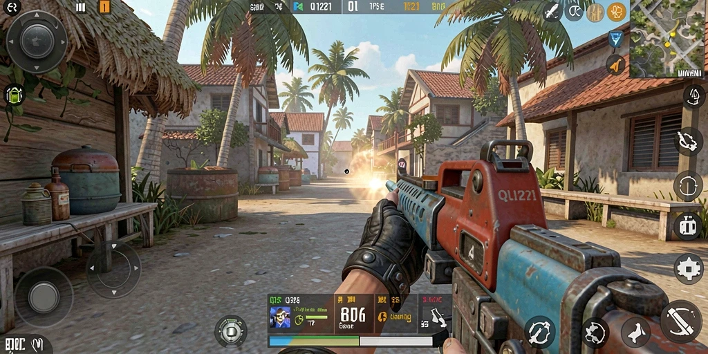 Screenshot gameplay <strong>QQ1221</strong> yang menampilkan aksi seru di medan pertempuran.