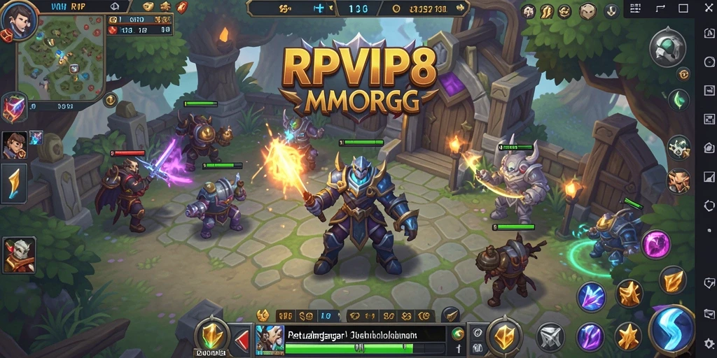 Screenshot gameplay RPVIP8 yang menampilkan aksi seru dalam dunia MMORPG.