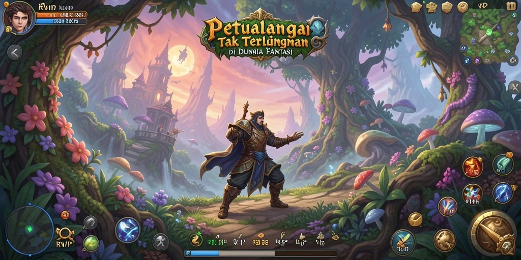 Tangkapan layar dari gameplay RVIP menampilkan aksi mendebarkan dan eksplorasi dunia unik.