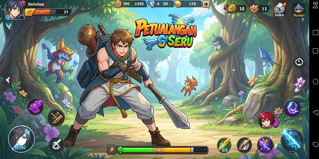 Screenshot S80 menampilkan aksi seru dalam gameplay Anime.