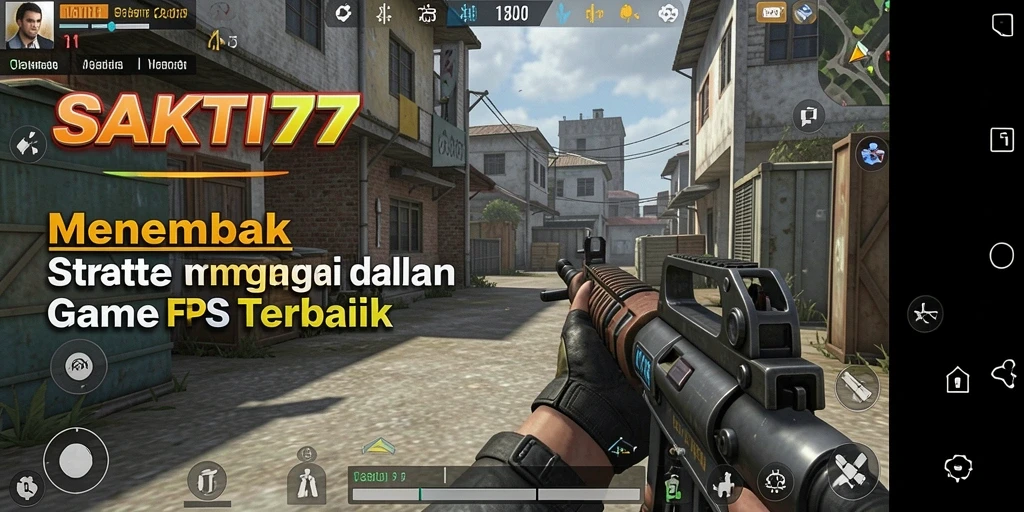 Screenshot utama SAKTI77 menunjukkan aksi menegangkan di medan perang FPS.