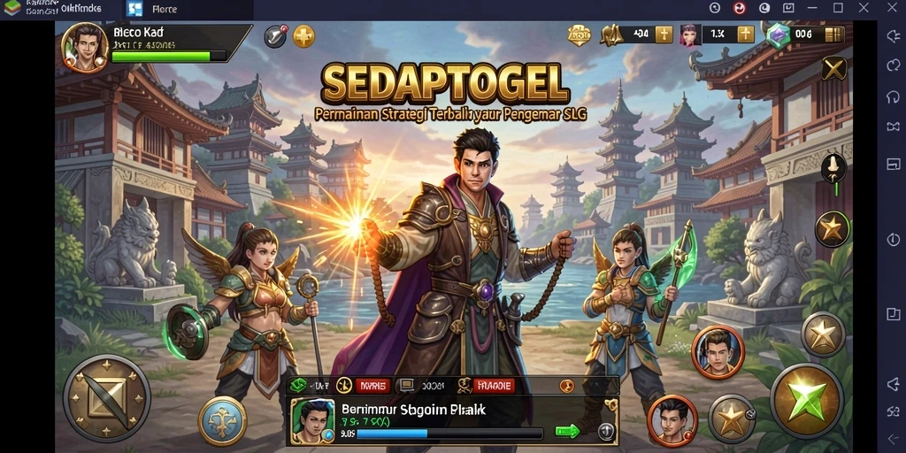 Screenshot SEDAPTOGEL menampilkan aksi strategis dalam permainan SLG.