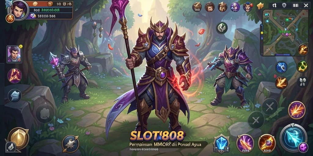 Tangkapan layar yang menunjukkan aksi seru dalam gameplay SLOT8808.