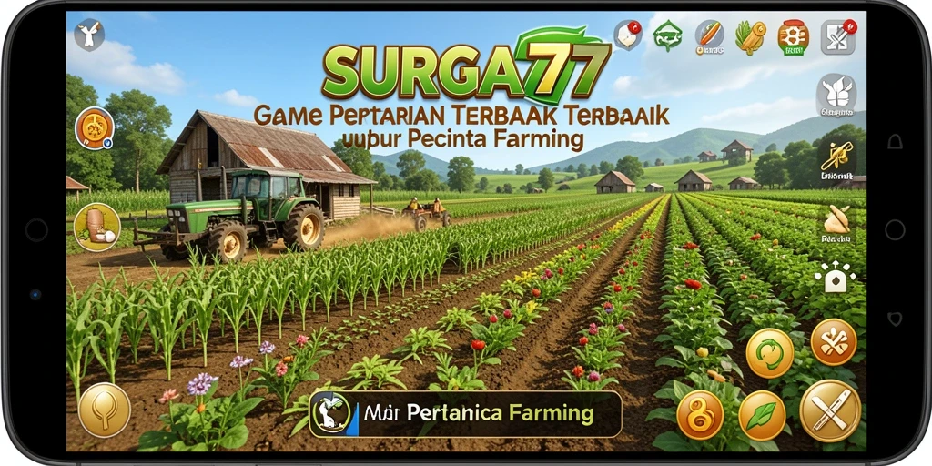 Tampilan gameplay <strong>SURGA77</strong> yang menawan dan interaktif saat bertani.