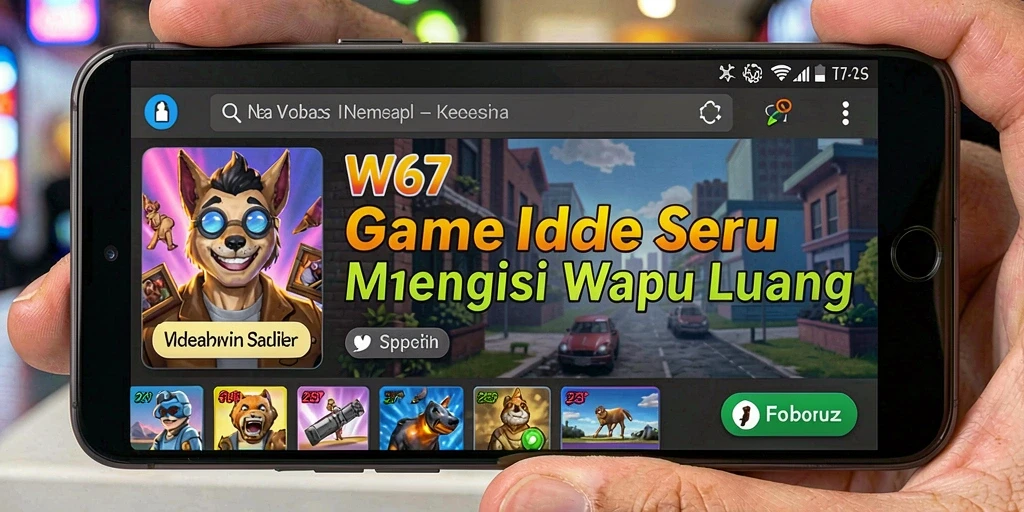 Tampilan gameplay W67 yang menarik dan memukau.