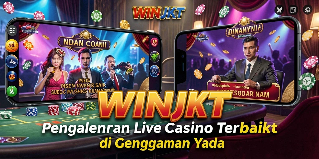 Tampilan menawan dari gameplay Live Casino di WINJKT.